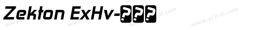 Zekton ExHv字体转换